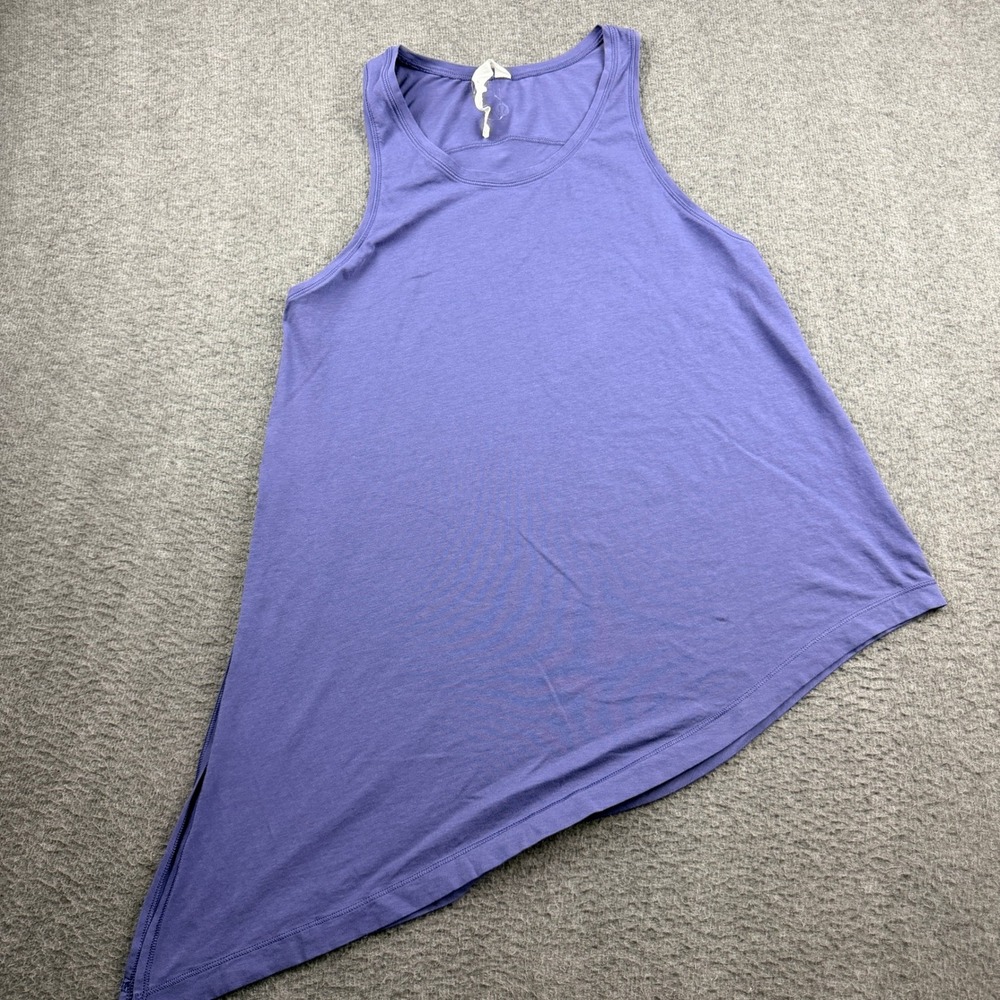 Lululemon Love Tank Top Asymmetrical Hem Periwinkle Blue Purple Size 6
